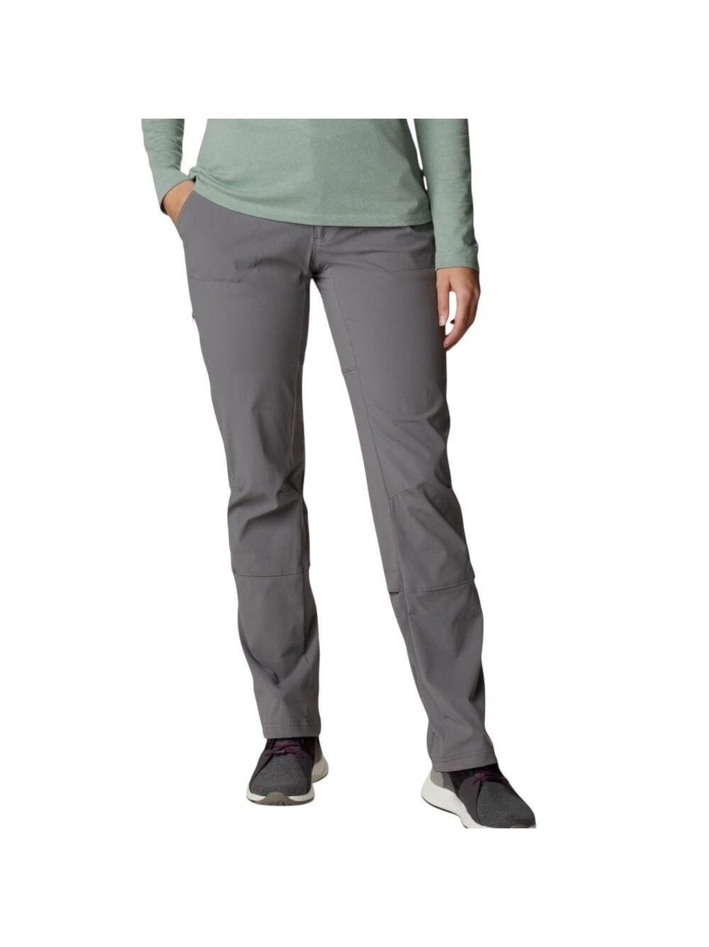 Columbia Trail Pants 12 Short NWT Grey Omni Shade Stretch Straight Outdoorcore